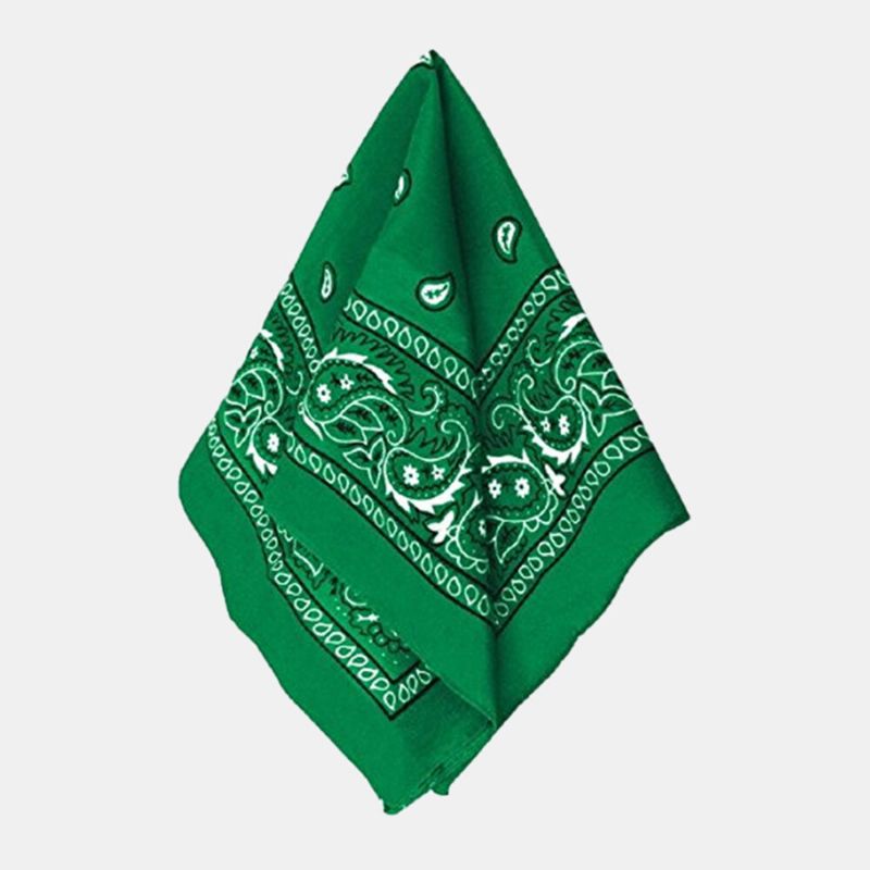 St. Patrick's Day Shamrock-tørkle Bomullsgrønn Shamrock-mønster Turban Square