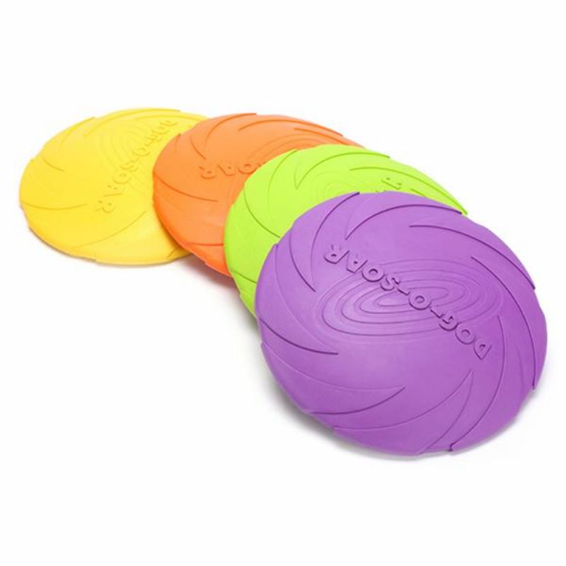 18cm Pet Dog Gummi Flytende Flying Disc Dyreprodukter Hundebittrening Myk