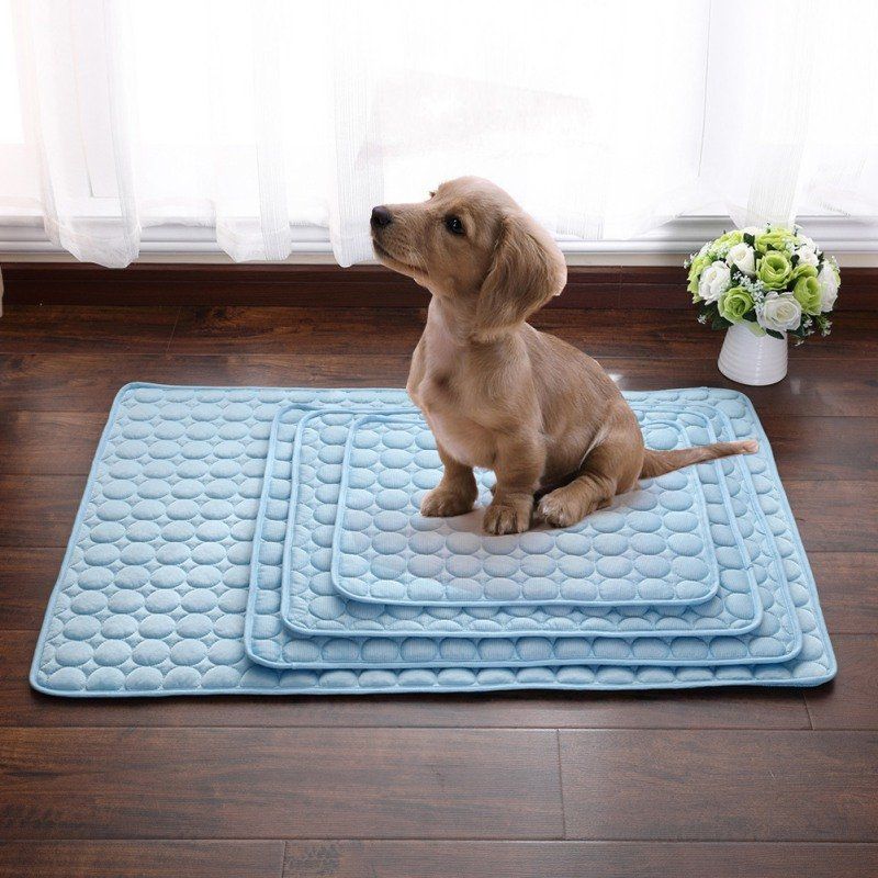 3 Farger Ice Silk Pet Sommer Kjølematte Hund Katt Ice Cool Mat Pad