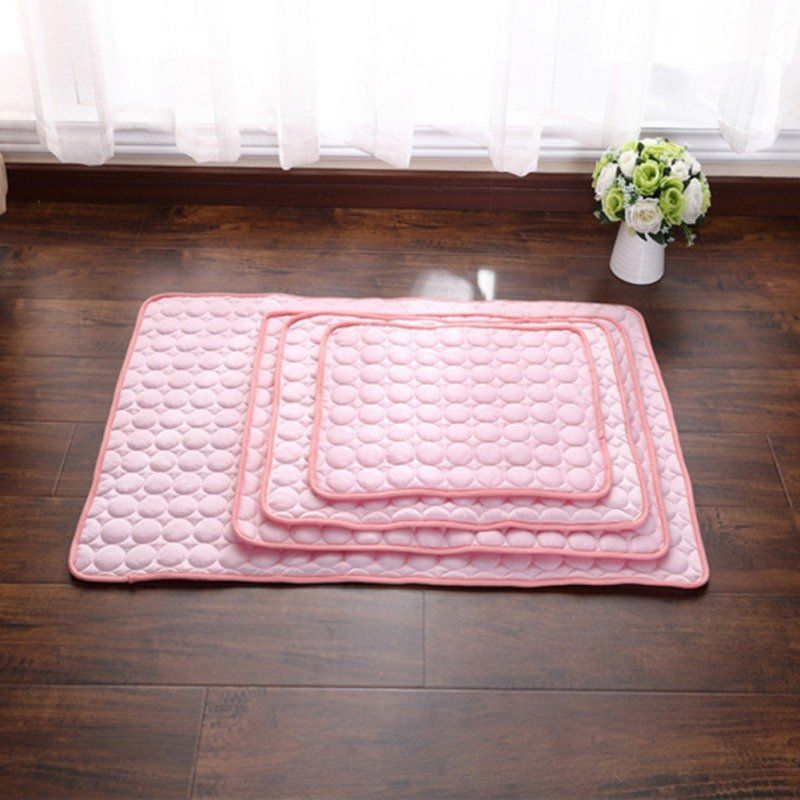 3 Farger Ice Silk Pet Sommer Kjølematte Hund Katt Ice Cool Mat Pad