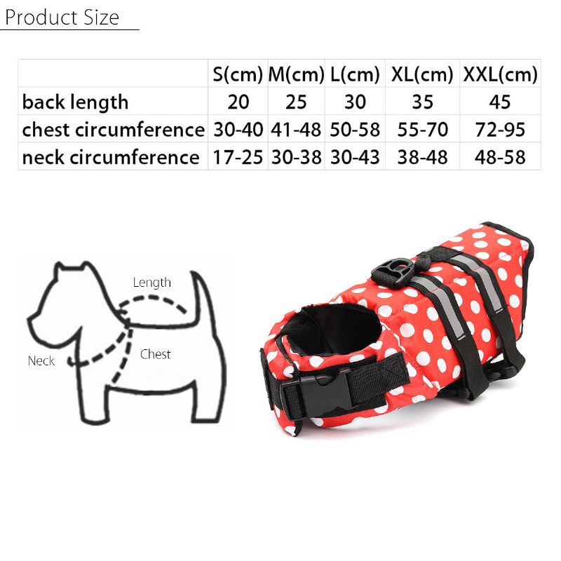 4 Farger Kjæledyr Redningsvest Hund Float Preserver Sikkerhet Reflekterende Hjelpemiddel Puppy Swim Xl