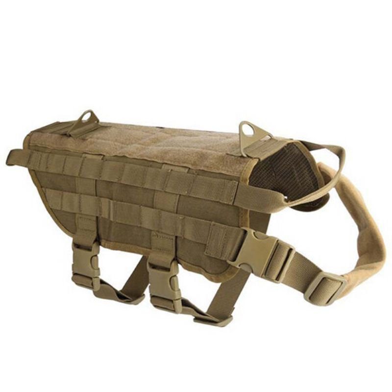 600d Nylon Politi Taktisk Militær Molle System Hunde Utstyr Trening Hundevest