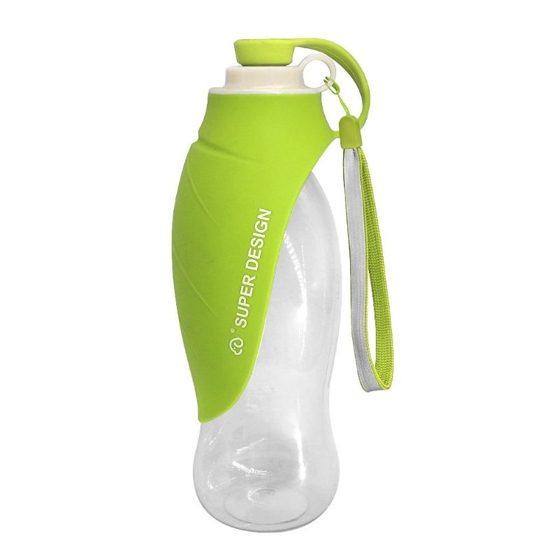 650 Ml Sport Portable Leaf Pet Hund Vannflaske Utvidbar Bpa-fri Silikon Reise Hundeflasker Bolle