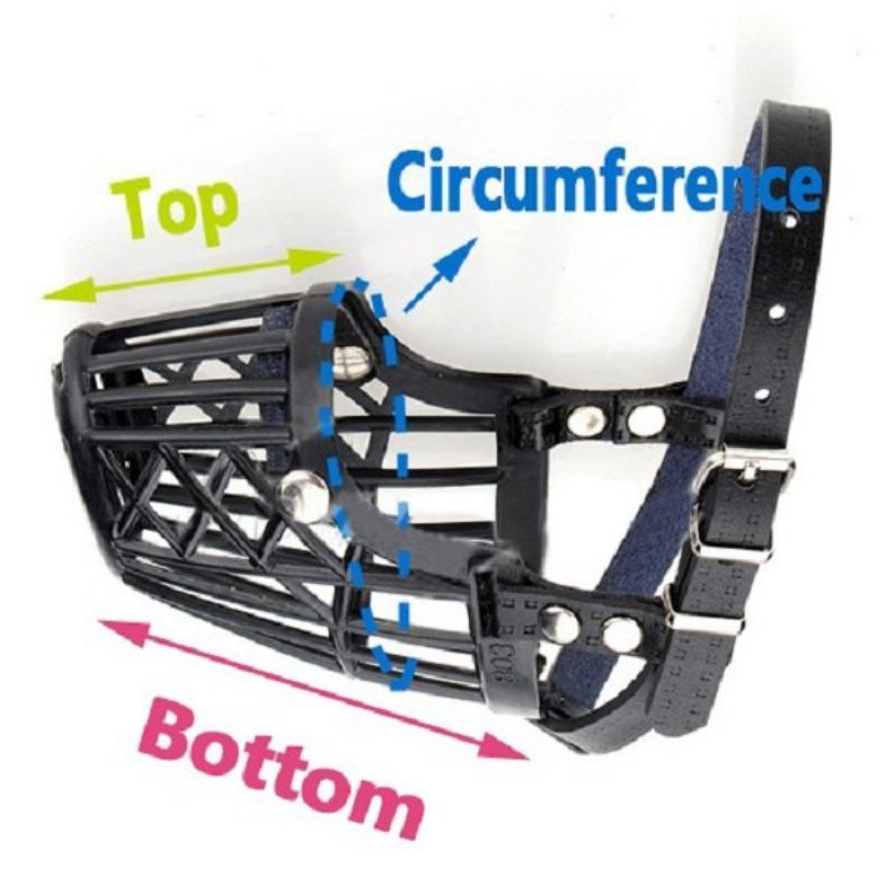 7 Størrelser Valg Justerbar Kjæledyr Hund Uten Bjeff Bite Nylon Kurv Snute Hundetrening Munnmaske