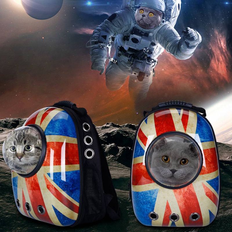 Astronaut Pet Cat Hund Valp Pustende Oxford Cloth Carrier Reiseveske Space Fashion Capsule Ryggsekk