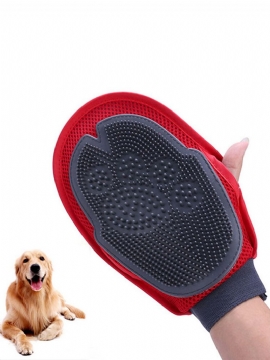 Bath Cleaning Brush Glove Pet Hund Katt Massasje Hår Pelsfjerning Grooming Groomer Wash