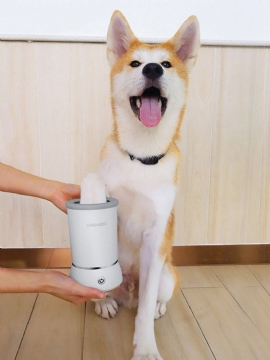 Dogness Automatic Dog Paw Cleaner Usb-lading Dog Paw Washer Cup Bærbar Pet Paw Med Myke Silikonbørster Hundefotvasker For Hunde- Og Kattestell Med Gjørmete Poter