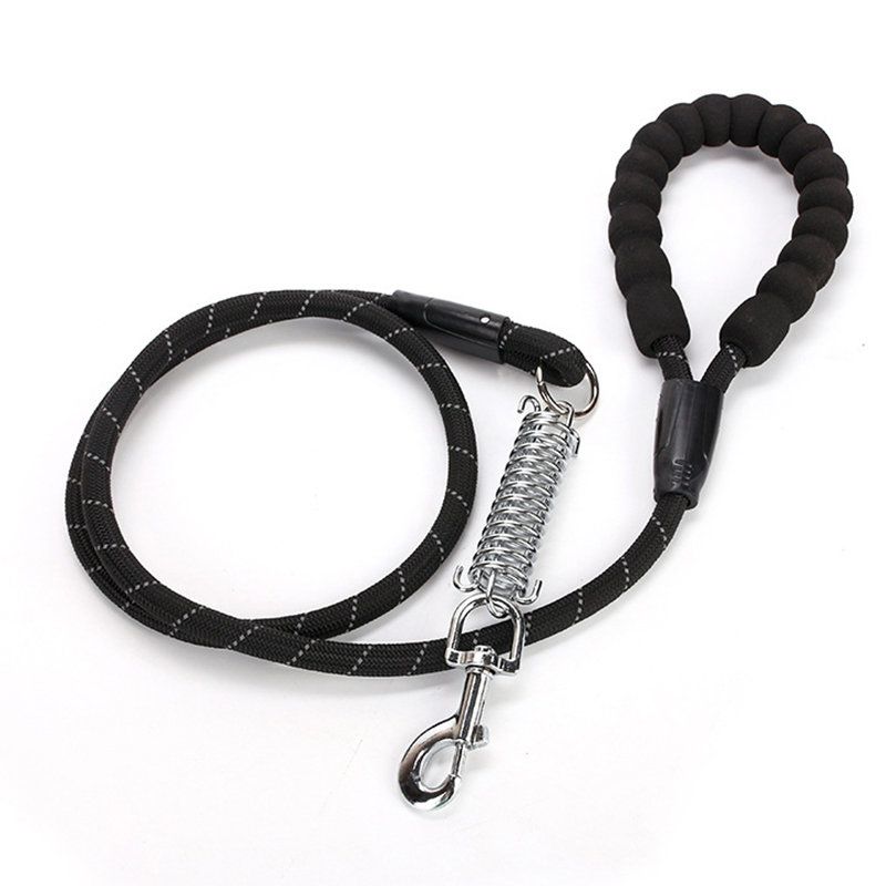 Eva Strong Nylon Reflekterende Pet Dog Leath Leash Med Beskyttende Deksel