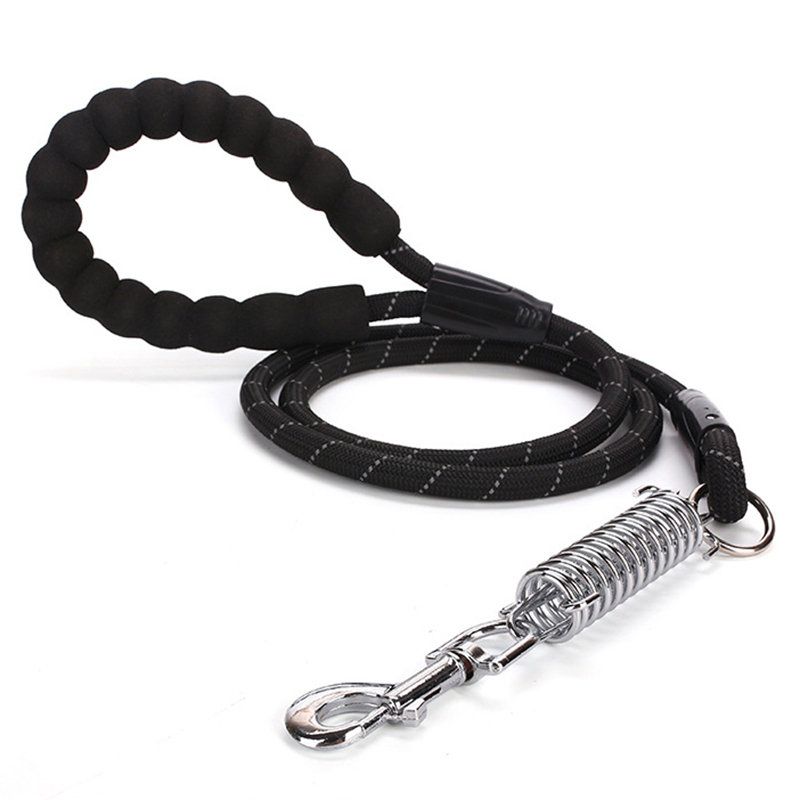 Eva Strong Nylon Reflekterende Pet Dog Leath Leash Med Beskyttende Deksel