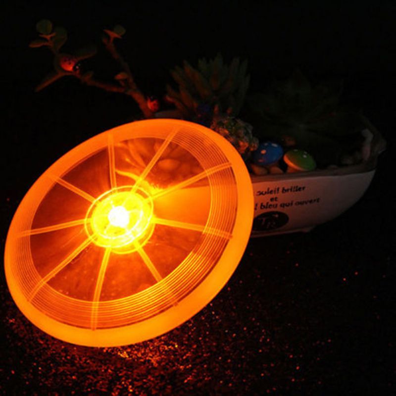 Flying Led Glow Disc Light Up Flashflight Night Outdoor Pet Hundeleker