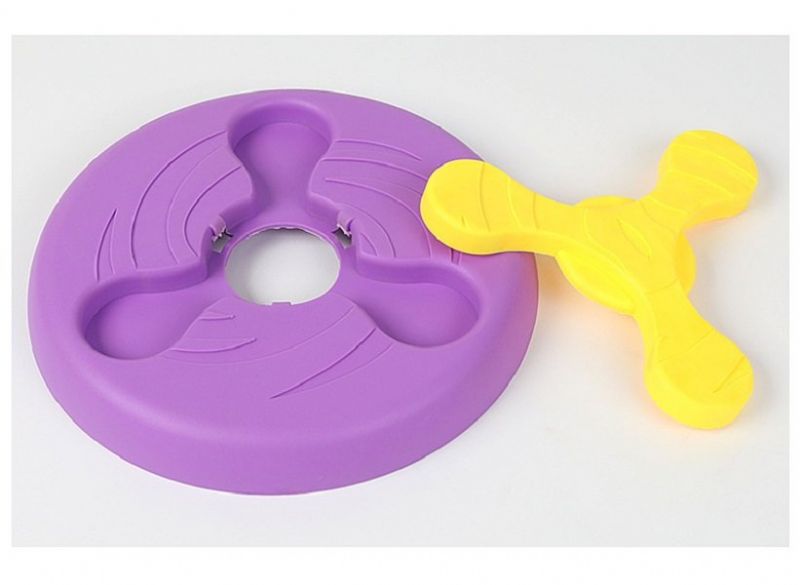 Gummi Pet Frisbee Hundeleke Kan Mate Hund Bowl Side Dyrehold Trening