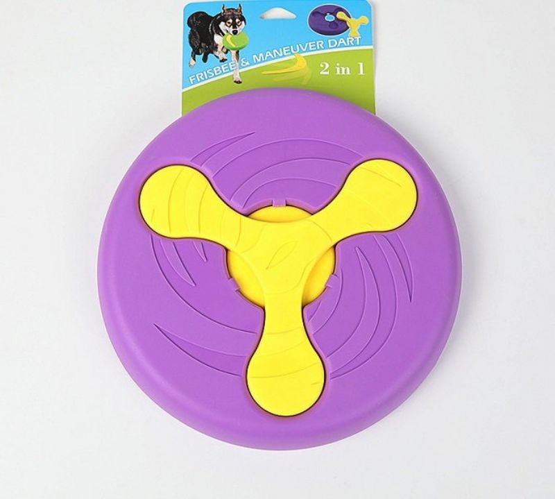 Gummi Pet Frisbee Hundeleke Kan Mate Hund Bowl Side Dyrehold Trening