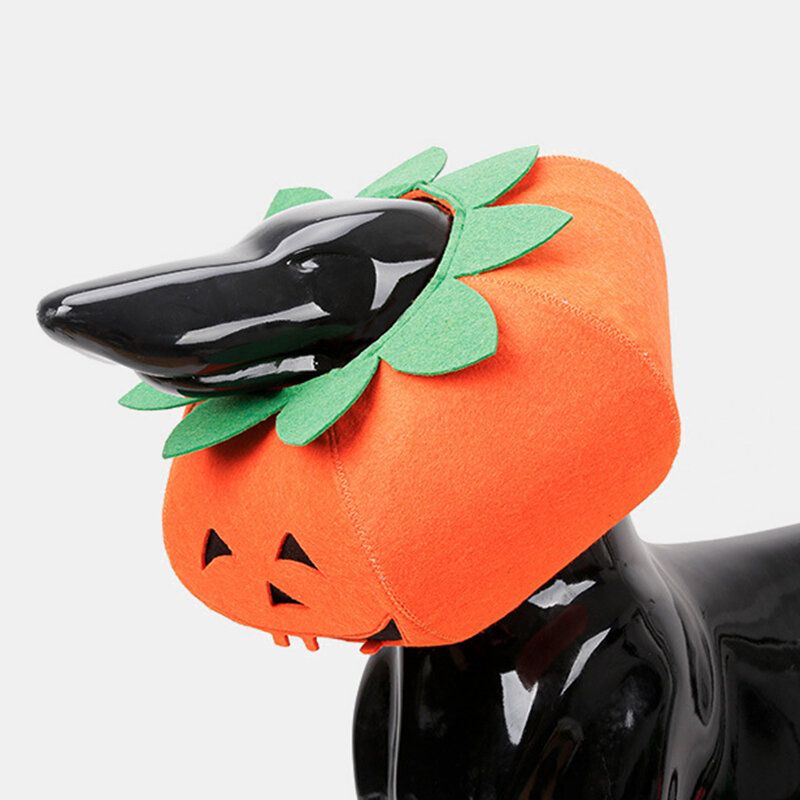 Halloween Pumpkin Dog Dress Up Multifunksjonell Hundehalsbånd Kjæledyr Cat Party Transformation Costume