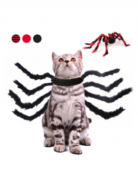 Kjæledyr Halloween Edderkopp Bryst Rygg Kreativ Katt Hund Liten Transformasjonskostyme