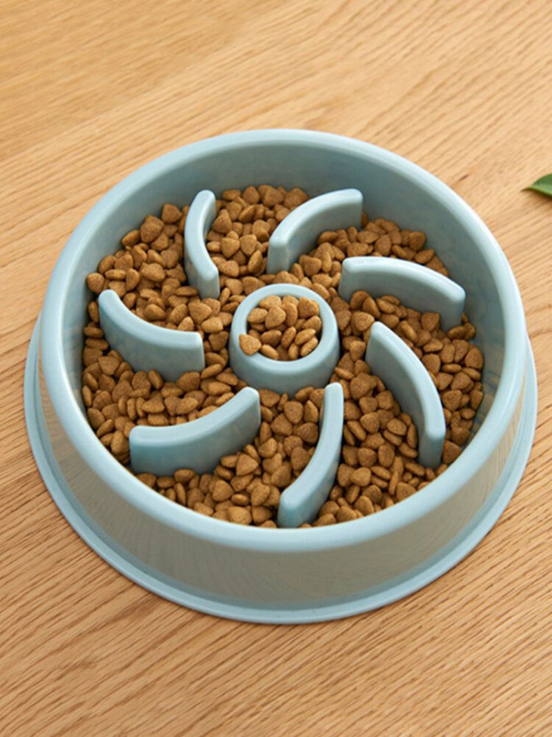 Kjæledyr Hund Katt Slow Eat Bowl Puppy Feeder Eat Helse Diet Fedme Supplies