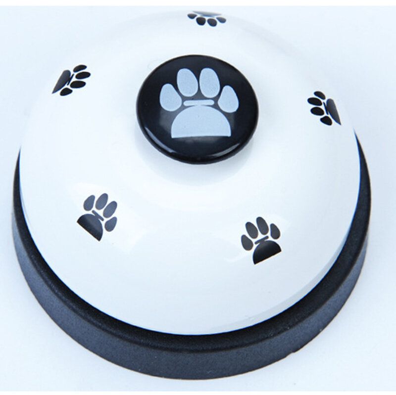 Pet Press Jingle Dog Cat Trainer Pet Intelligence Toy Footprints Bells Dog Ringer