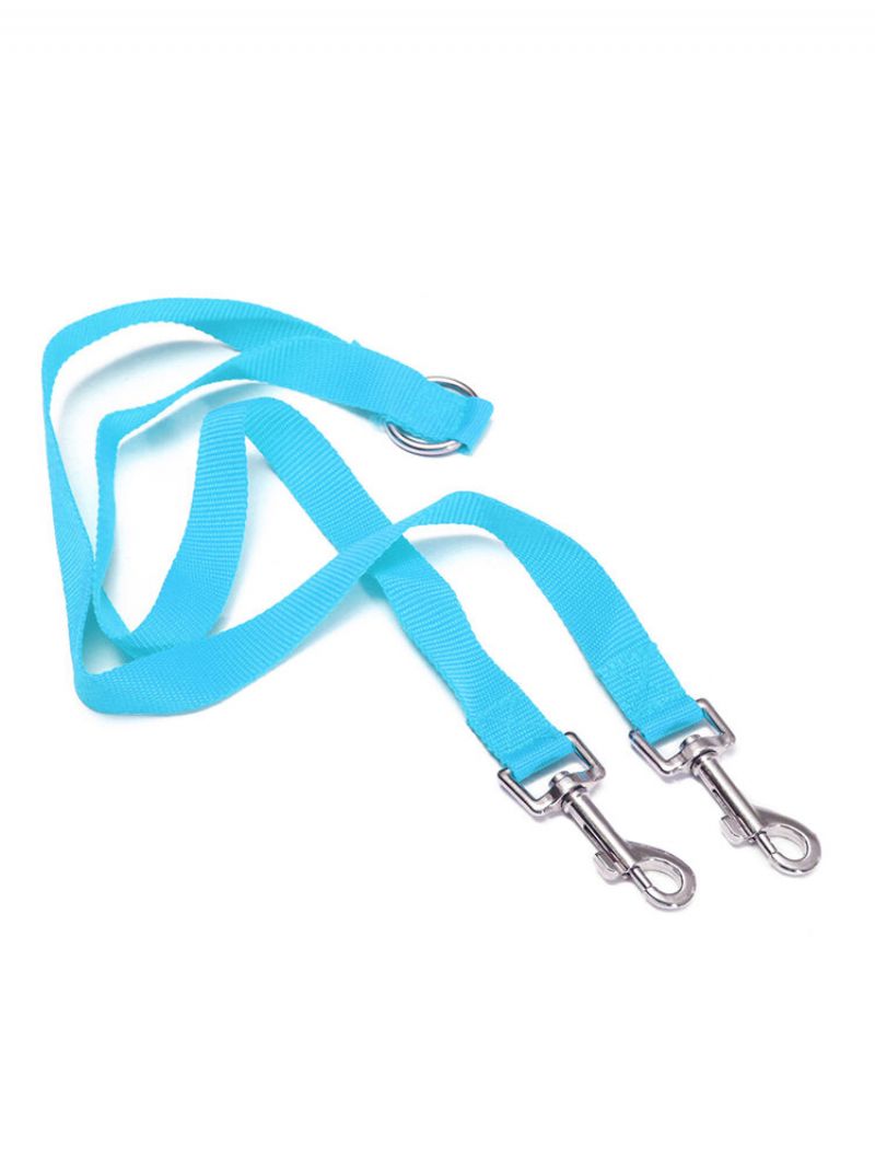 Polyester Duplex Dobbel Hundekobling Twin Lead 2 Way Two Pet Walking Leash Safety