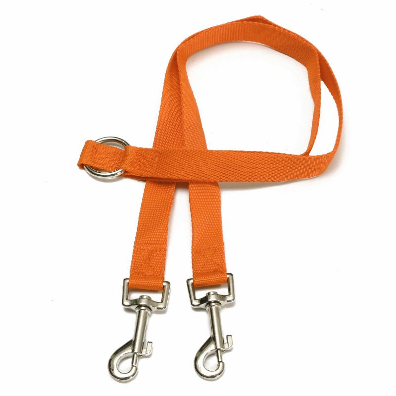 Polyester Duplex Dobbel Hundekobling Twin Lead 2 Way Two Pet Walking Leash Safety