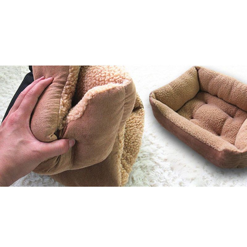 Semsket Skinn Plysj Pet Dog Sovesofa Kennel Valp Vinter Varm Sofa For Stor Størrelse Hund