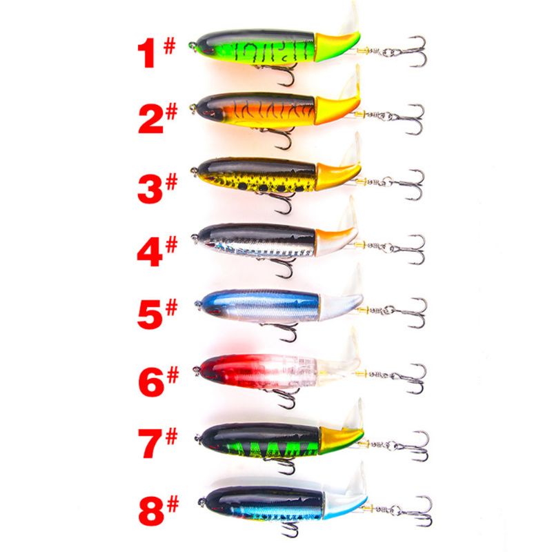 Mock Fish Model Hard Minnow Fishing Lokker Agn Med Propell Delikat Fiske Sveiv Agn Jigging Bass