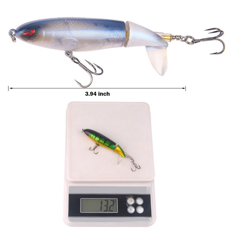 Mock Fish Model Hard Minnow Fishing Lokker Agn Med Propell Delikat Fiske Sveiv Agn Jigging Bass