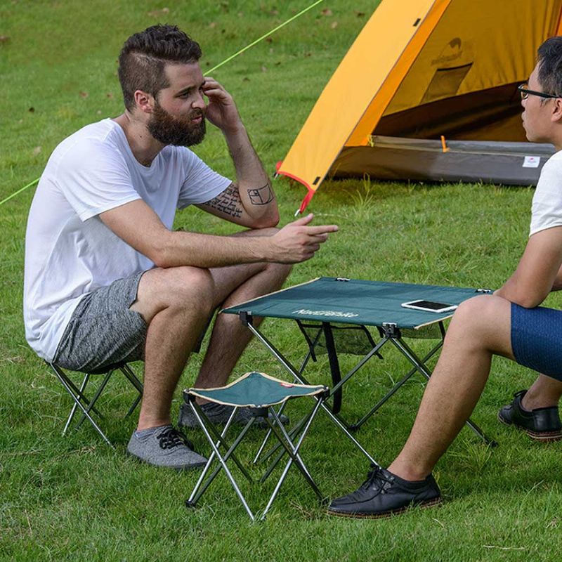 Utendørs Sammenleggbar Krakk Lett Oxford-stoffkrakk Med Aluminiumsholder Bærbar Sammenfoldet For Camping Fiske Sykling Reise