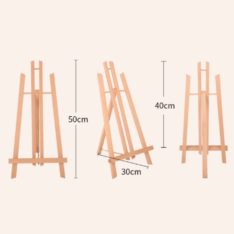 Oljemaling Treplate Mini Eucalyptus Gulv Trekant Liten Staffeli