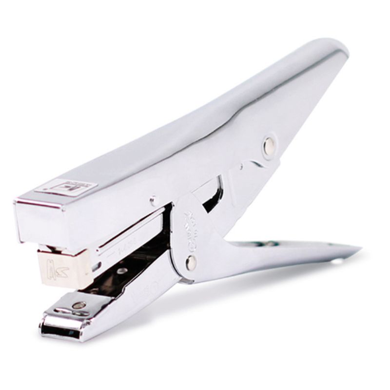 Profesjonell Kontorhåndbok Metal Desktop Papir Stiftemaskin Mellomstort Ark 12. Stift Flat Clinch