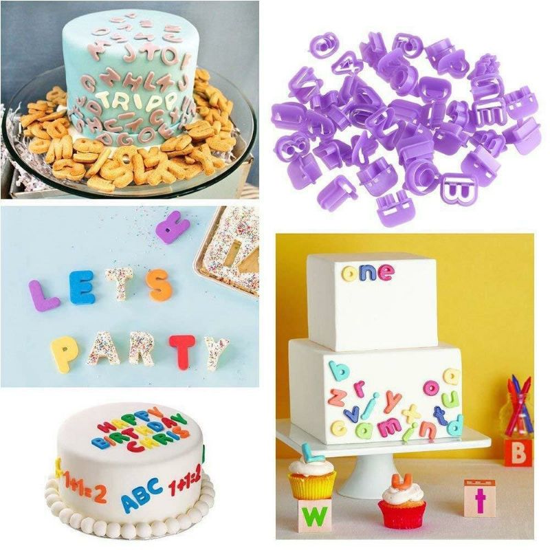 114 Stk Fondant Cutter Cookie Cake Stempel Plast Form Craft Diy 3d Sugarcraft Kjøkkentilbehør Kakedekoreringsverktøy