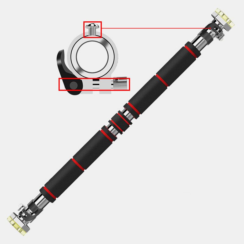 200 Kg Dør Horisontale Stålstenger Justerbar Hjemmetreningstrening Treningsstang Sport Treningsutstyr