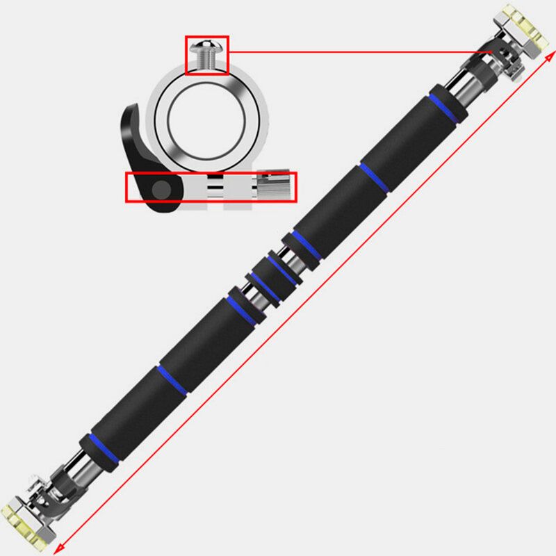 200 Kg Dør Horisontale Stålstenger Justerbar Hjemmetreningstrening Treningsstang Sport Treningsutstyr