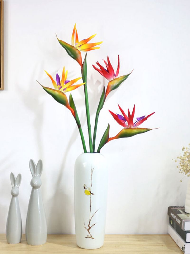 70/90 cm Silikon Bird Of Paradise Kunstig Blomst Familiefest Hjemdekorasjon Stue