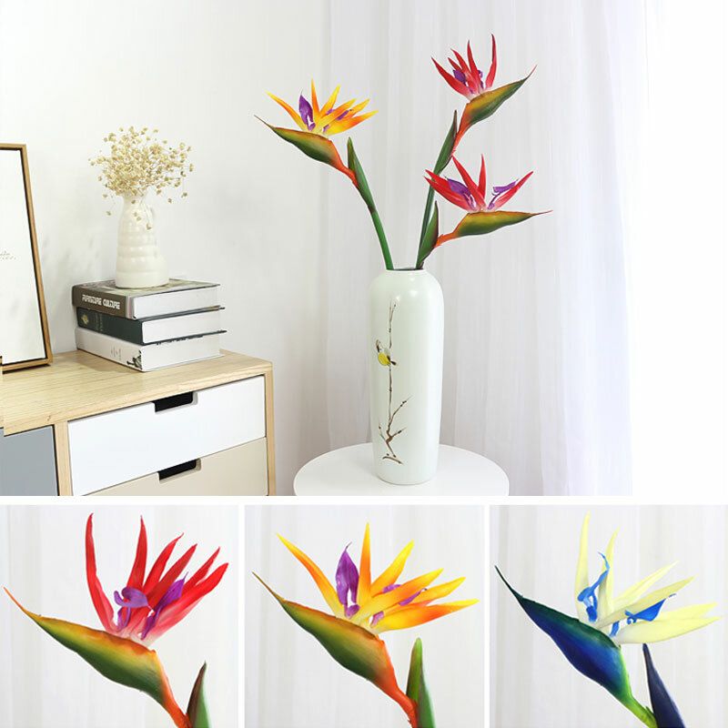 70/90 cm Silikon Bird Of Paradise Kunstig Blomst Familiefest Hjemdekorasjon Stue