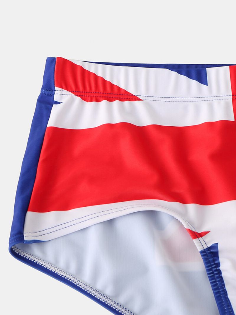America Flag Printing Badetøy Snørepose Sexy Badetruse For Menn