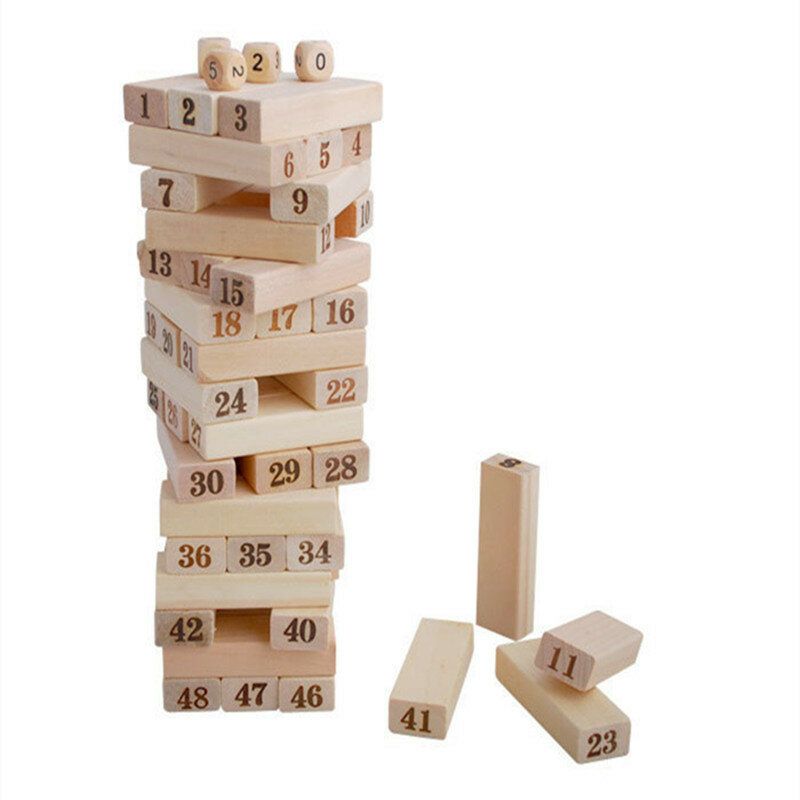 Brettspill Domino Tower Game Trestabler Treleker Til Pedagogiske Leker Gave For Barn