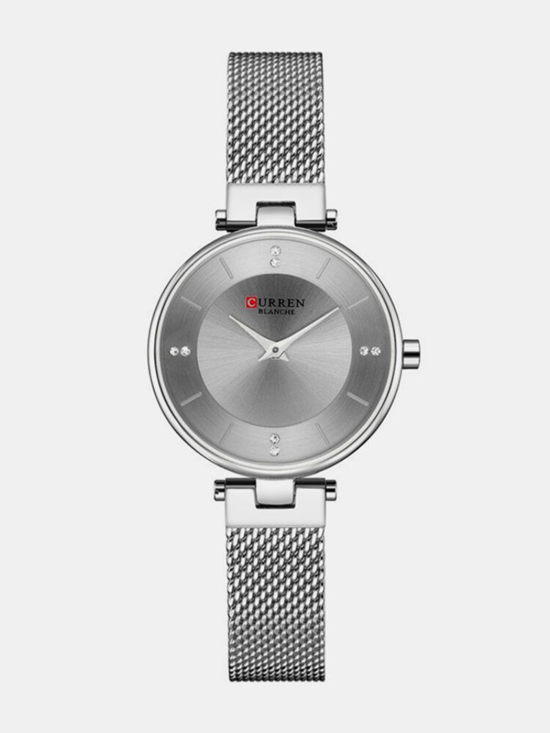 Curren 9031 Ultra Thin Dial Case Elegant Design Dame Watch Full Steel Quartz