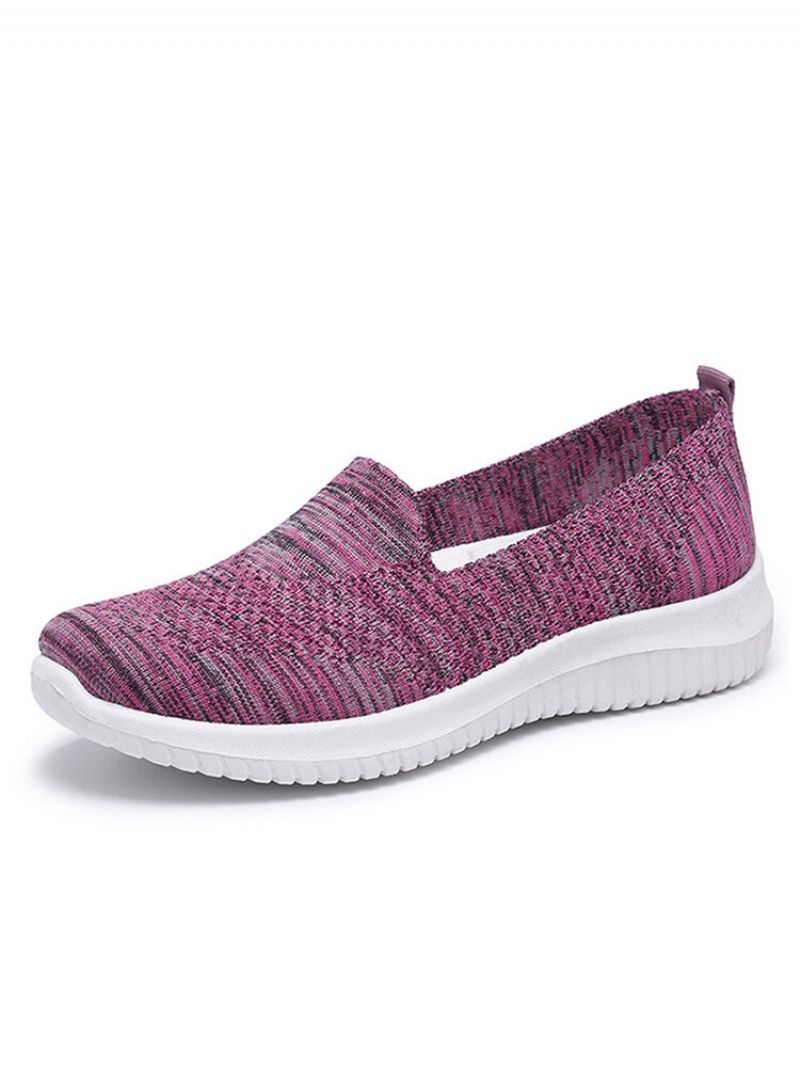 Dame Komfortable Mesh Slip On Pattern Sport Walking Sko