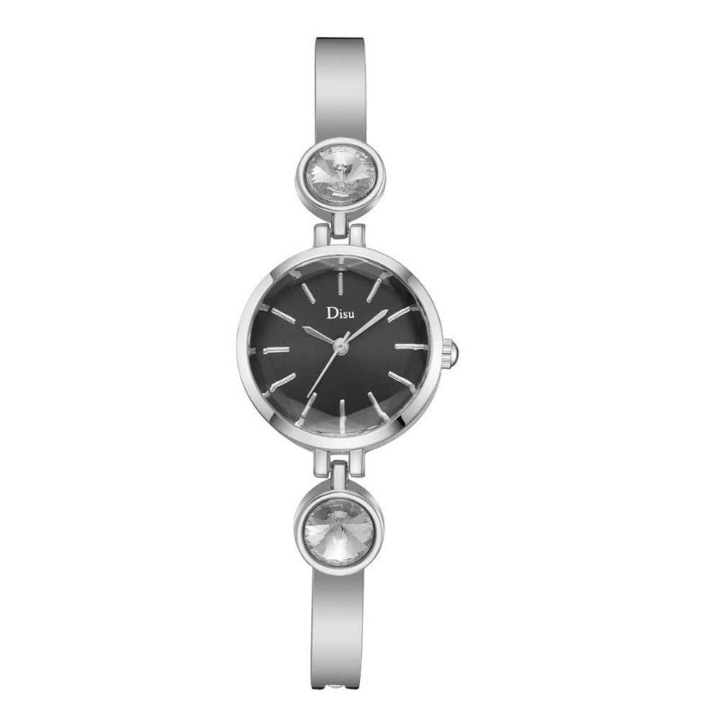 Elegant Stil Kvinner Watch Diamond Rustfritt Stål Delikat Armbånd Quartz