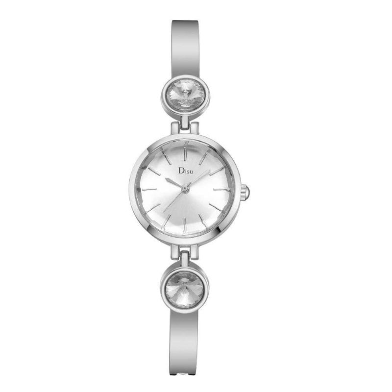 Elegant Stil Kvinner Watch Diamond Rustfritt Stål Delikat Armbånd Quartz