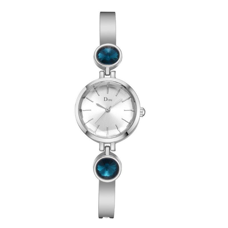 Elegant Stil Kvinner Watch Diamond Rustfritt Stål Delikat Armbånd Quartz