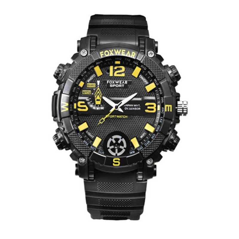 Hd Camera Sport Watch Ipx7 Vanntett Smart Wifi Med Led-belysning Utendørs Sports For Men