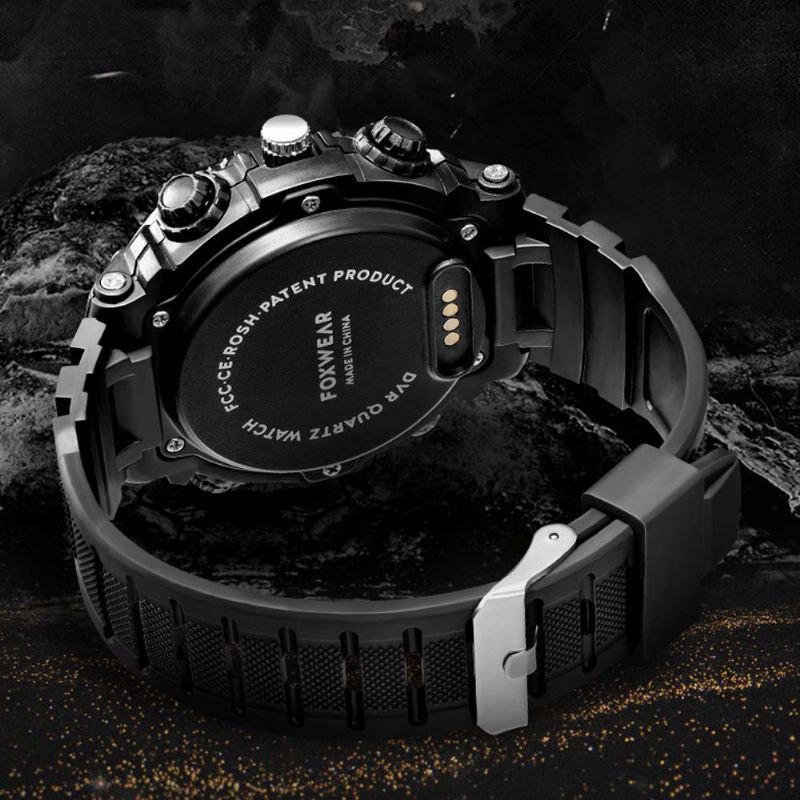 Hd Camera Sport Watch Ipx7 Vanntett Smart Wifi Med Led-belysning Utendørs Sports For Men