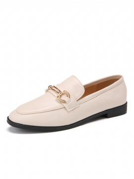 Kvinner Dress Sko Metalldekor Slip On Flats Loafers