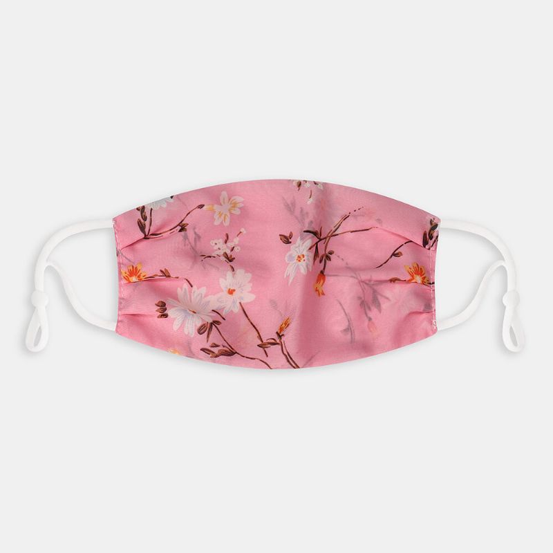 Kvinner Justerbar Chiffon Ansiktsmaske Pustende Etnisk Floral Mask