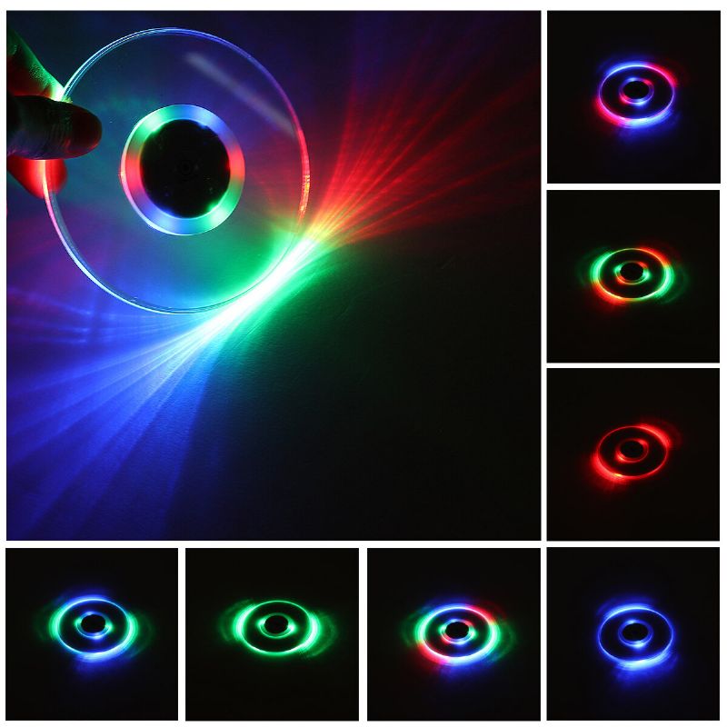 Led-lys Fargeendring Drikkekoppholder Mat Club Party Pad Barware-klistremerke Dekor