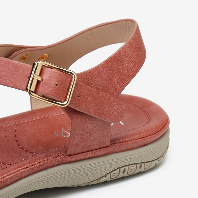 Lostisy Kvinner Spenne Stropp Comfy Casual Slide Sandaler