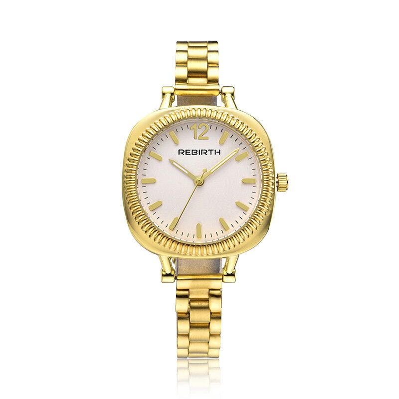 Rebird Casual Vanntett Sport Watch Quartz Wrist Minimalist White Gold Watches For Women