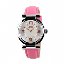 Skmei Watch Casual Leather For Kvinner