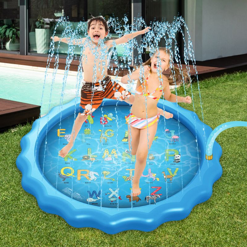 Wevon Splash Pad 67 Tommer Sprinkle Lekematte Sprinkler Pad For Barn Sprinklerbasseng For Utendørs Vannleker Læring Pedagogisk Plaskebasseng For Småbarn Gutter Jenter