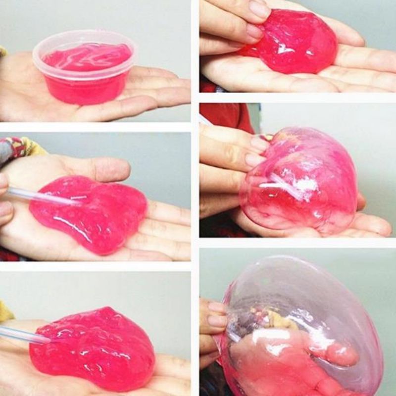 10 Farger Ikke-giftig Transparent Slime 3d Crystal Clay Squishy Trykkutløser Barnepedagogiske Leker